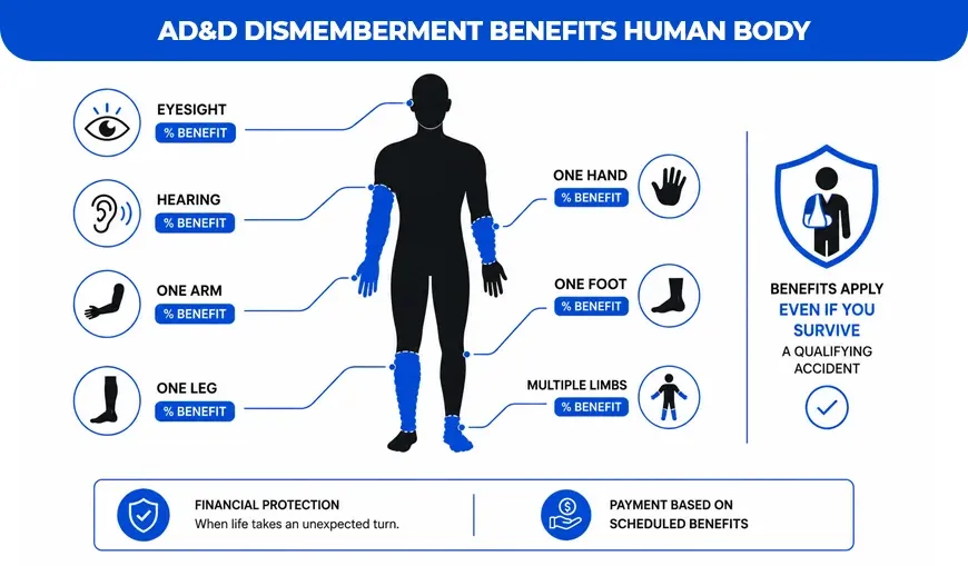 AD&D Dismemberment Benefits Human Body