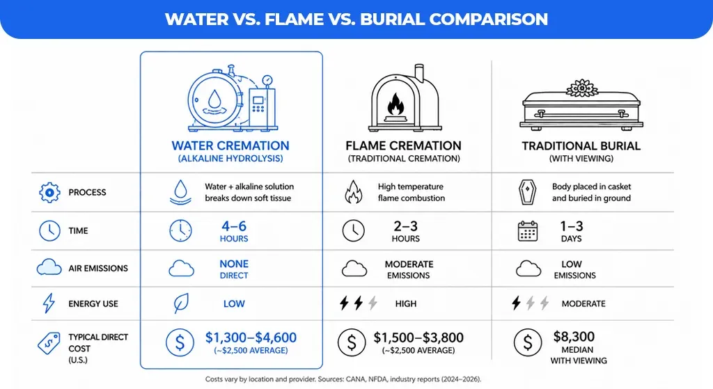 Water vs. Flame vs. Burial