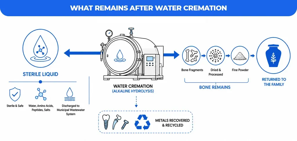 What Remains After Water Cremation