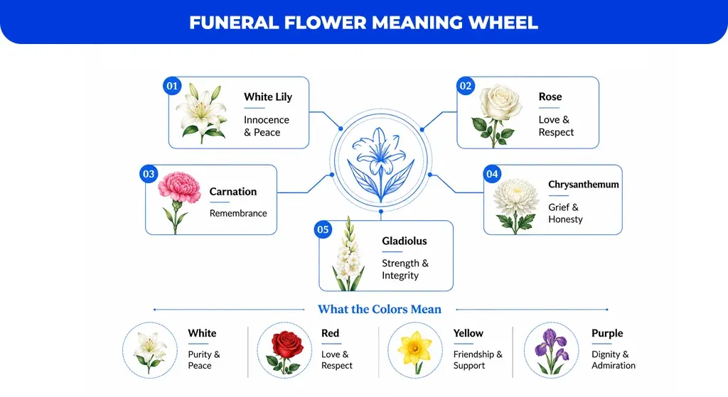 Funeral-Flower-Meaning-Wheel