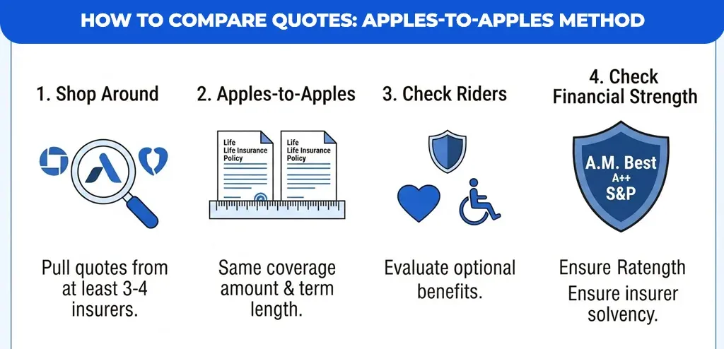 How to Compare Quotes: Apples-to-Apples Method