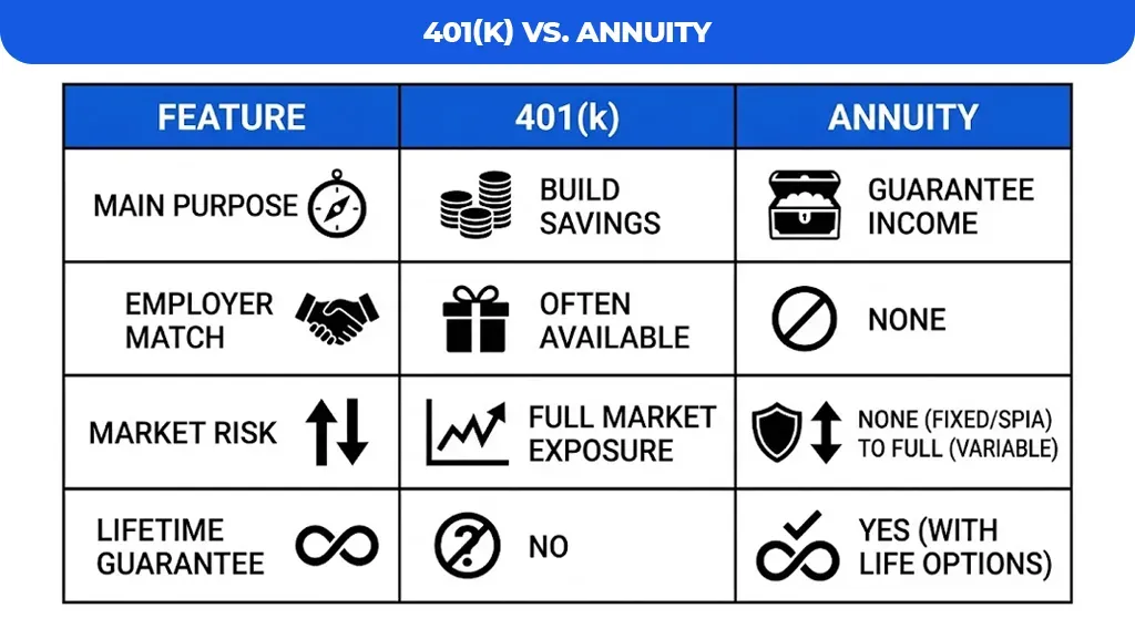 401(k) vs. Annuity

